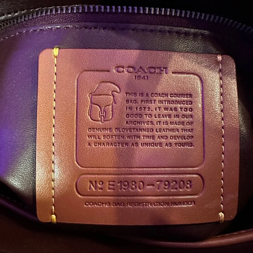 Coach 1941 Originals Colorblock Courier Glovetanned Leather Crossbody - Picture 9 of 12